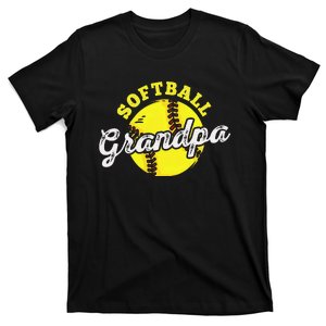 Softball Grandpa Grandfather Father's Day T-Shirt