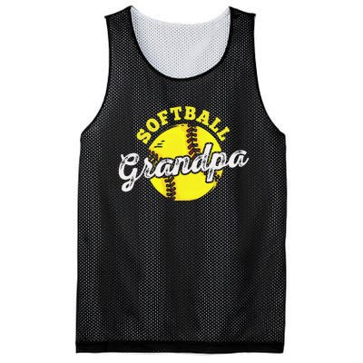 Softball Grandpa Grandfather Father's Day Mesh Reversible Basketball Jersey Tank