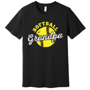 Softball Grandpa Grandfather Father's Day Premium T-Shirt