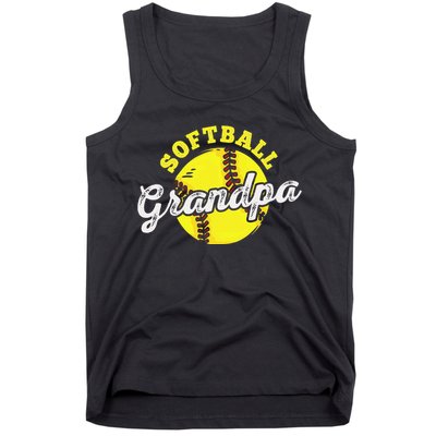 Softball Grandpa Grandfather Father's Day Tank Top