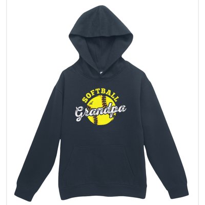 Softball Grandpa Grandfather Father's Day Urban Pullover Hoodie