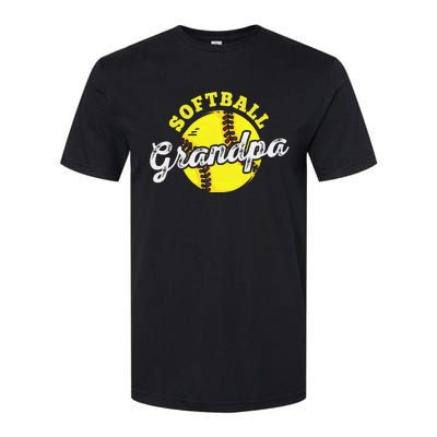 Softball Grandpa Grandfather Father's Day Softstyle CVC T-Shirt