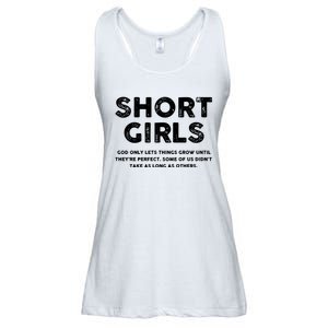 Short Girl God Only Lets Things Grow Until Theyre Perfect Ladies Essential Flowy Tank