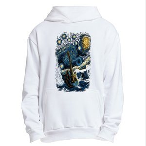 Starry Guitar Gifts Guitarist Rock Concert Festival Guitar Urban Pullover Hoodie