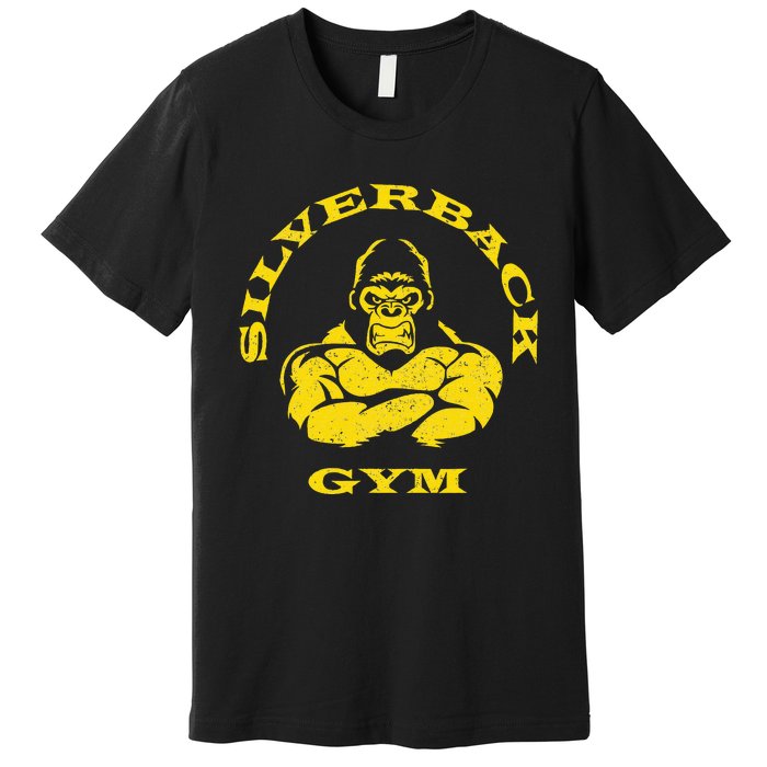 Silverback Gorilla Gym Apparel Powerlifting Strongman Premium T-Shirt