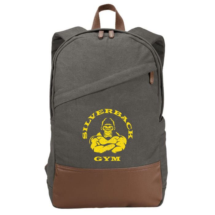 Silverback Gorilla Gym Apparel Powerlifting Strongman Cotton Canvas Backpack