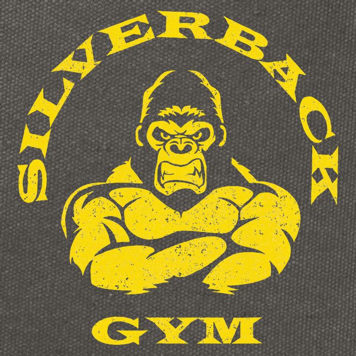 Silverback Gorilla Gym Apparel Powerlifting Strongman Cotton Canvas Backpack