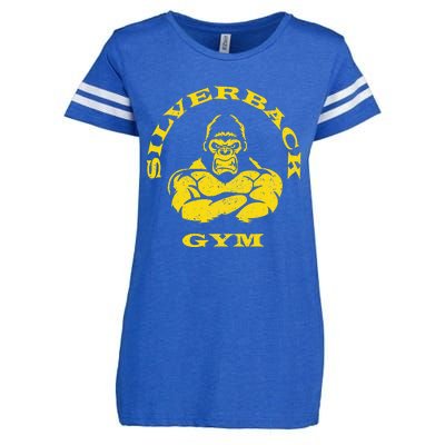 Silverback Gorilla Gym Apparel Powerlifting Strongman Enza Ladies Jersey Football T-Shirt