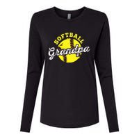 Softball Grandpa Grandfather FatherS Day Womens Cotton Relaxed Long Sleeve T-Shirt