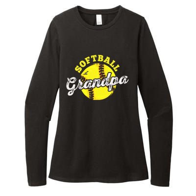 Softball Grandpa Grandfather FatherS Day Womens CVC Long Sleeve Shirt