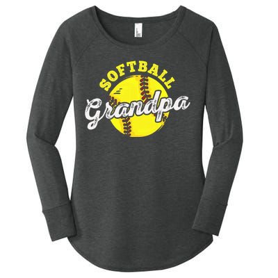 Softball Grandpa Grandfather FatherS Day Women's Perfect Tri Tunic Long Sleeve Shirt