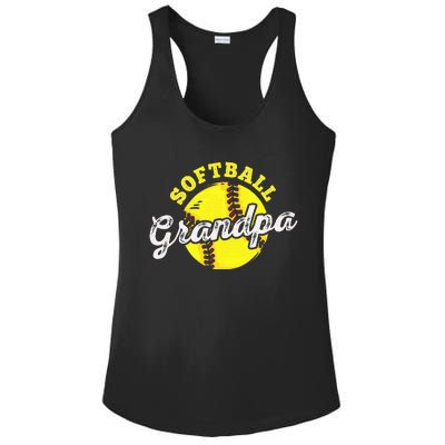 Softball Grandpa Grandfather FatherS Day Ladies PosiCharge Competitor Racerback Tank