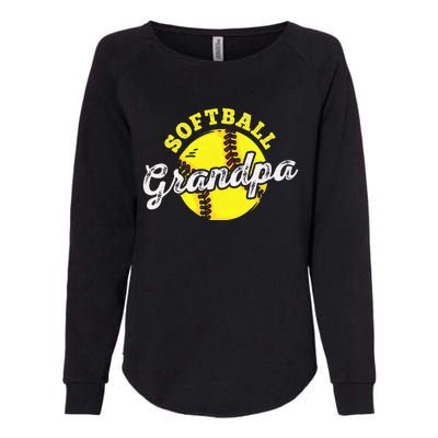 Softball Grandpa Grandfather FatherS Day Womens California Wash Sweatshirt