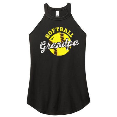 Softball Grandpa Grandfather FatherS Day Women's Perfect Tri Rocker Tank