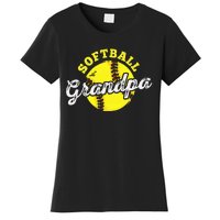 Softball Grandpa Grandfather FatherS Day Women's T-Shirt