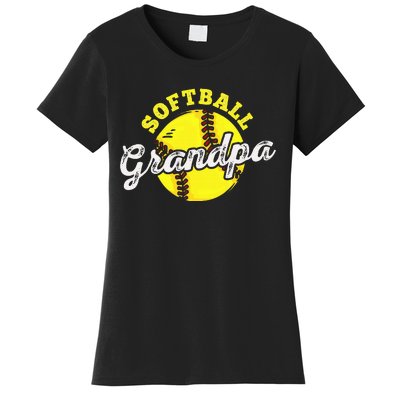 Softball Grandpa Grandfather FatherS Day Women's T-Shirt