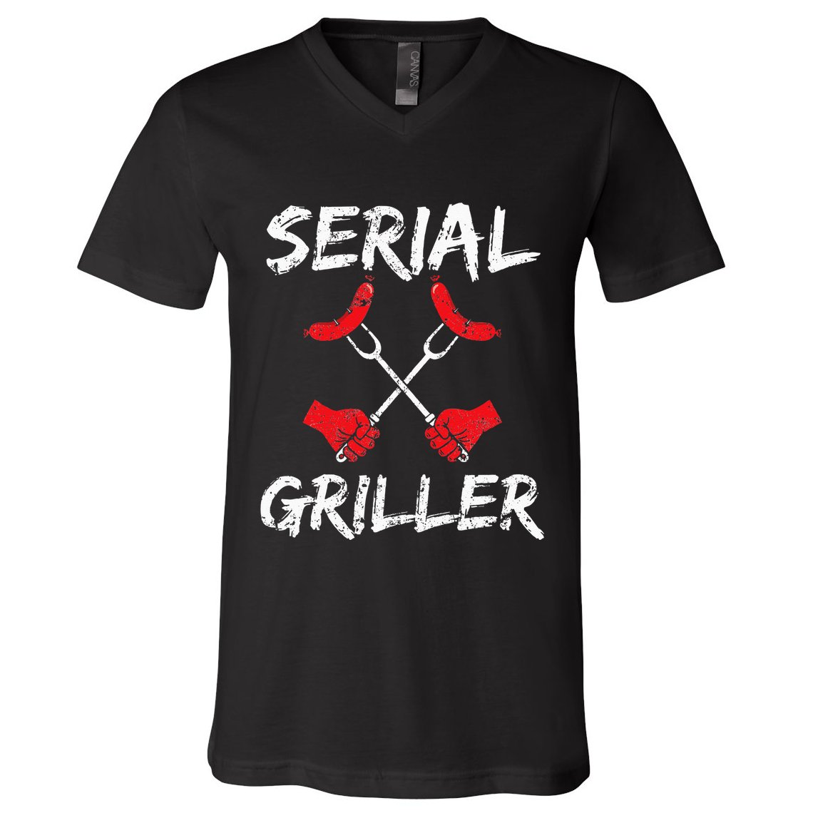 Serien Griller Grilling Master Chef Cook Cooking BBQ Gift V-Neck T-Shirt