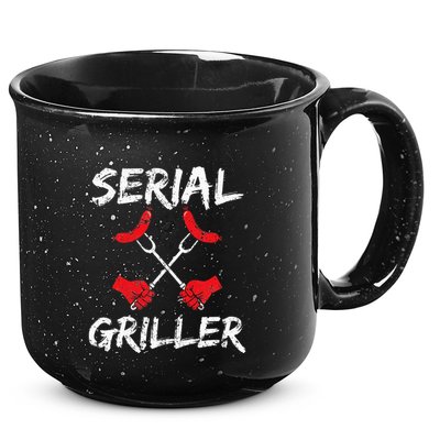 Serien Griller Grilling Master Chef Cook Cooking BBQ Gift 15oz Campfire Ceramic Mug