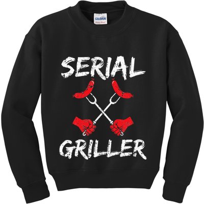 Serien Griller Grilling Master Chef Cook Cooking BBQ Gift Kids Sweatshirt