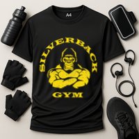 Silverback Gorilla Gym Powerlifting Strongman Cooling Performance Crew T-Shirt