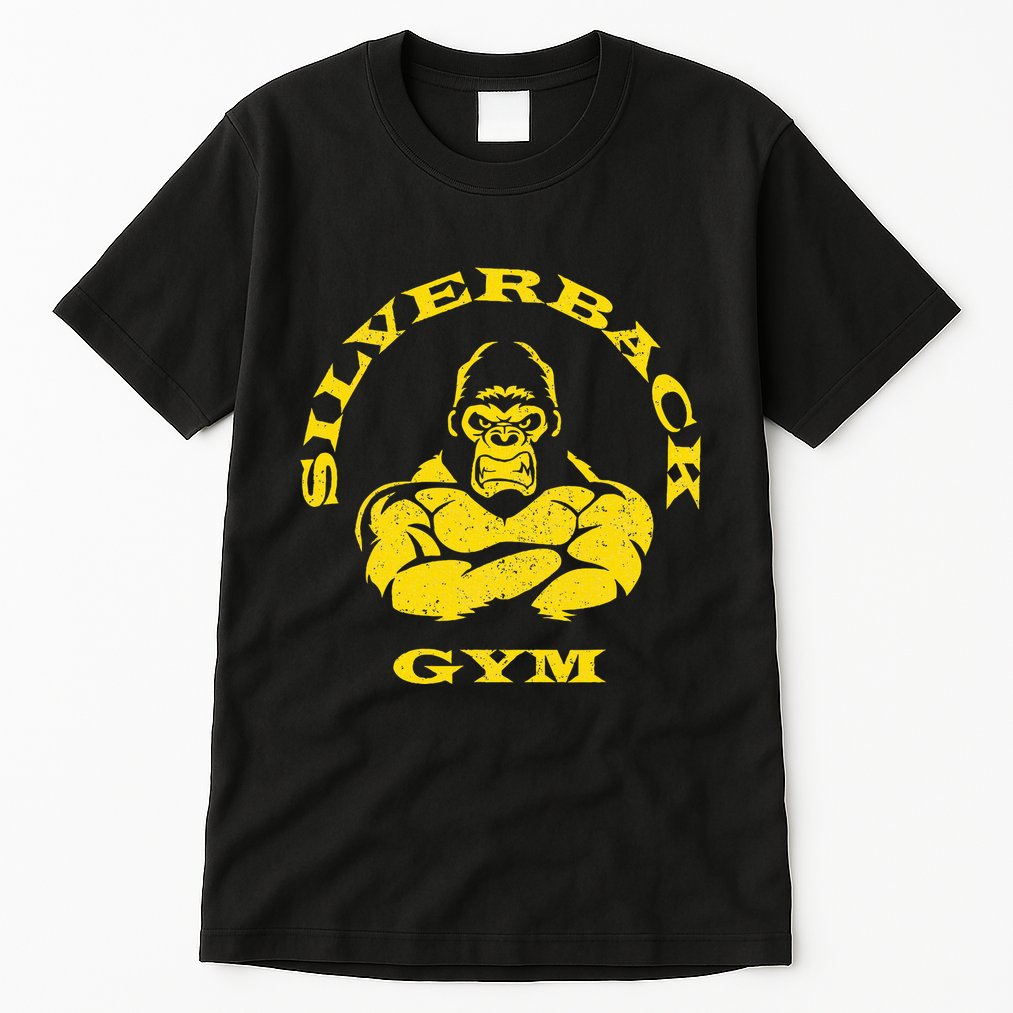 Silverback Gorilla Gym Powerlifting Strongman Tall T-Shirt
