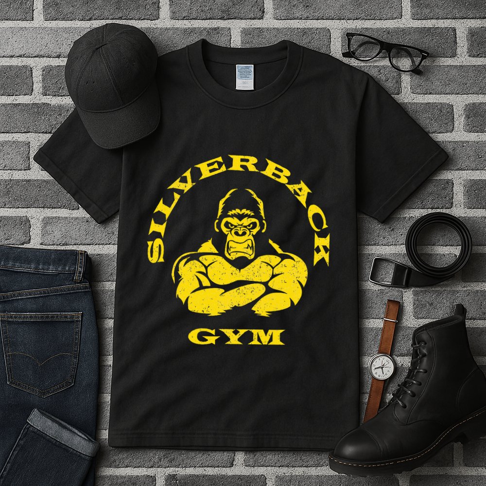 Silverback Gorilla Gym Powerlifting Strongman Tall T-Shirt
