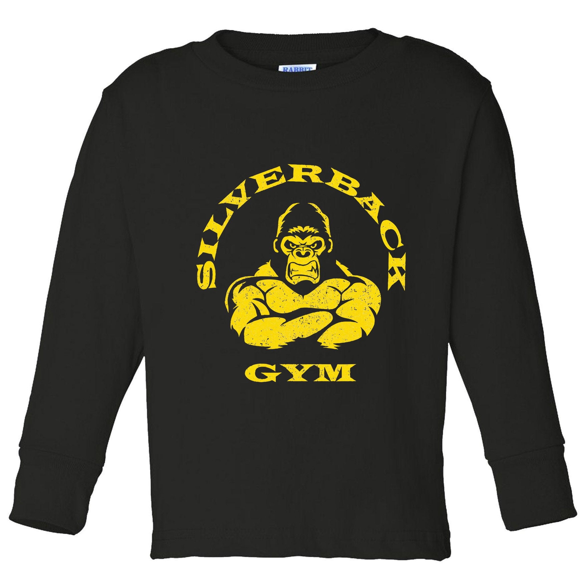Silverback Gorilla Gym Powerlifting Strongman Toddler Long Sleeve Shirt