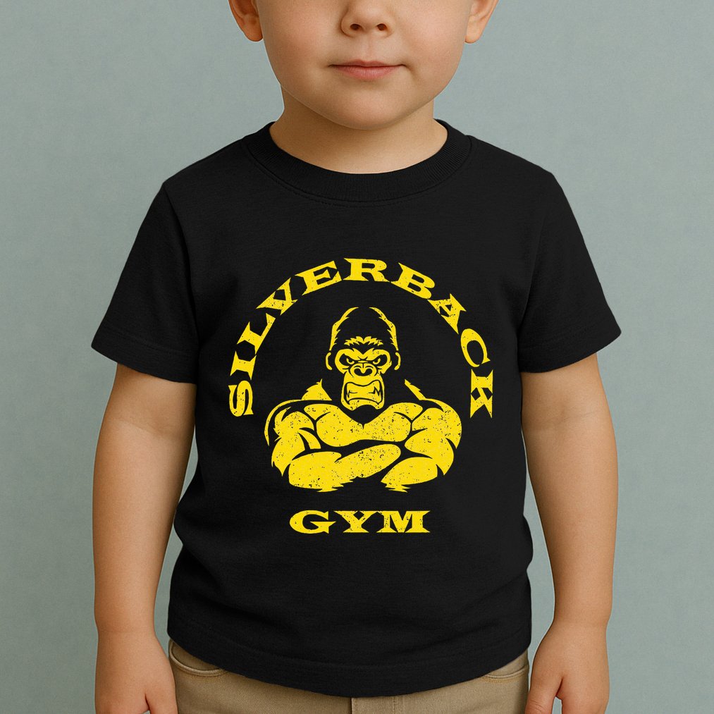 Silverback Gorilla Gym Powerlifting Strongman Toddler T-Shirt
