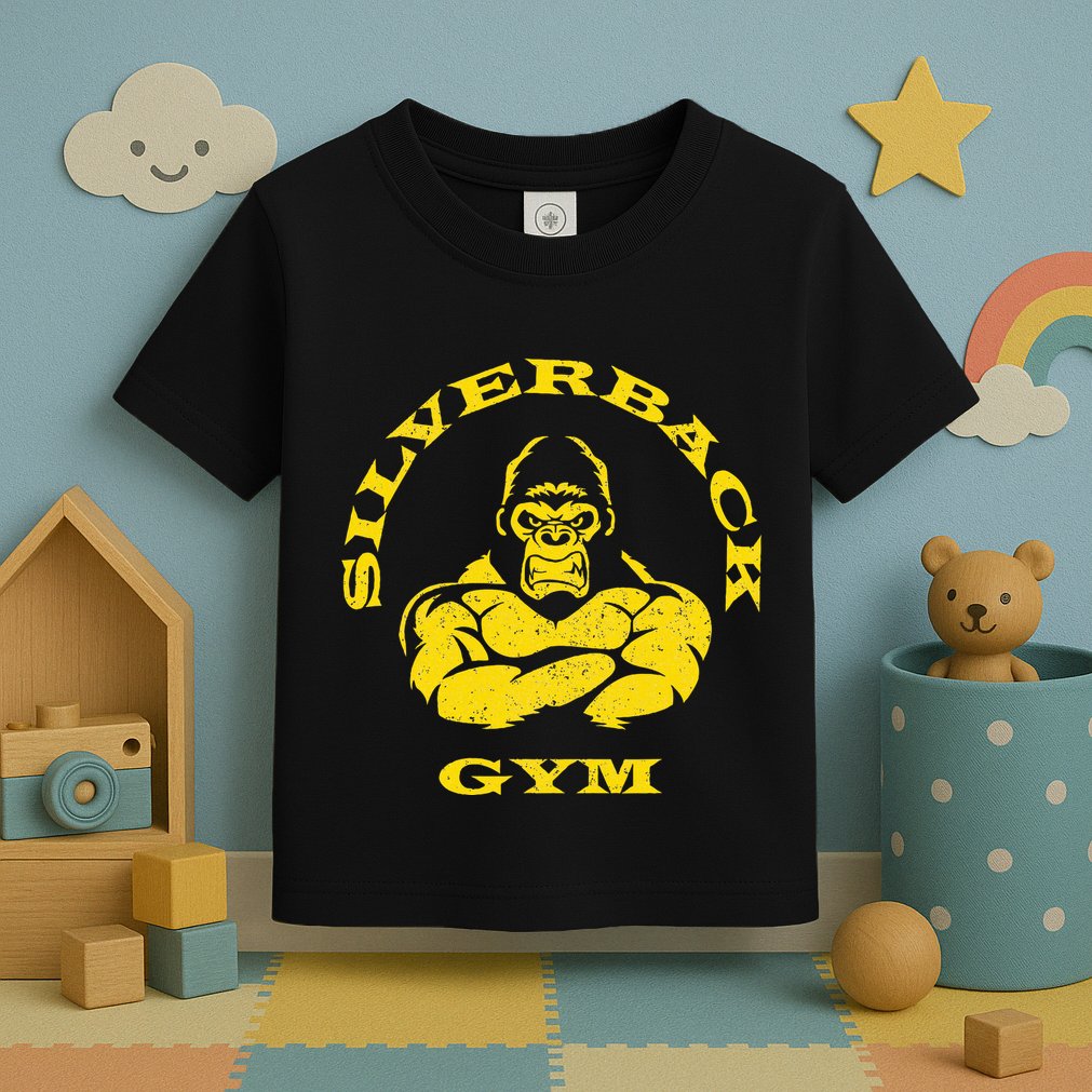 Silverback Gorilla Gym Powerlifting Strongman Toddler T-Shirt