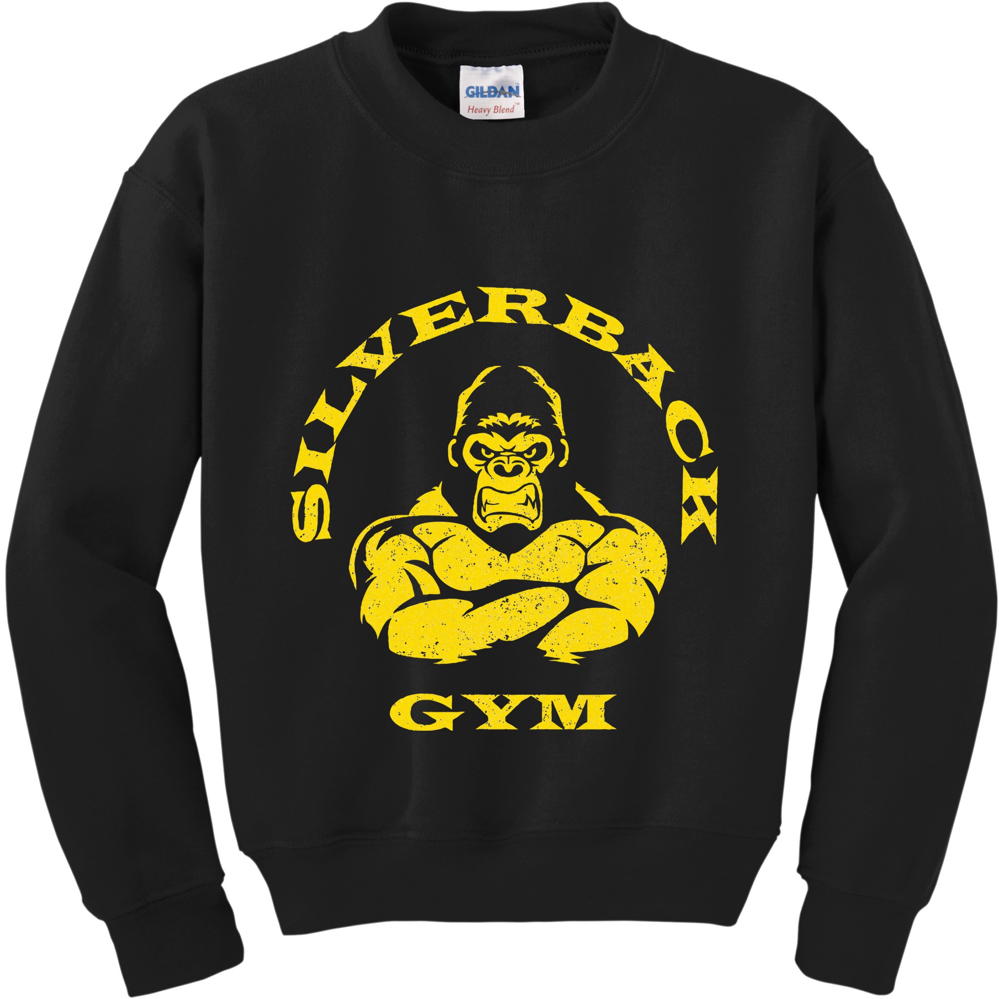 Silverback Gorilla Gym Powerlifting Strongman Kids Sweatshirt
