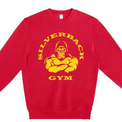 Silverback Gorilla Gym Powerlifting Strongman Premium Crewneck Sweatshirt