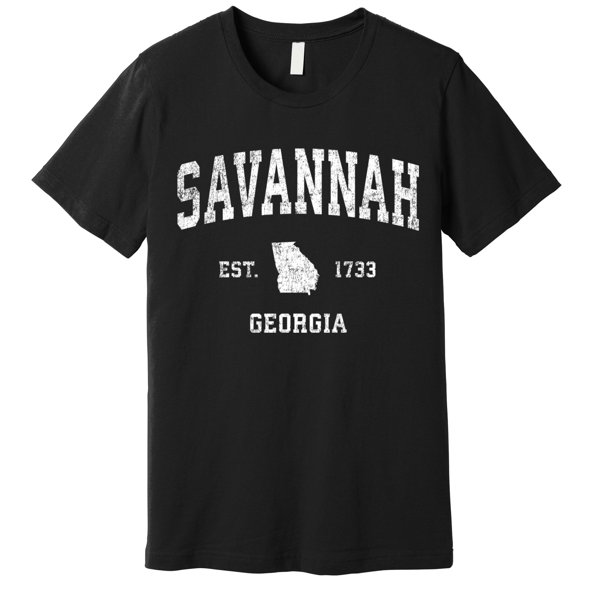 Savannah Georgia Ga Vintage Sports Premium T-Shirt