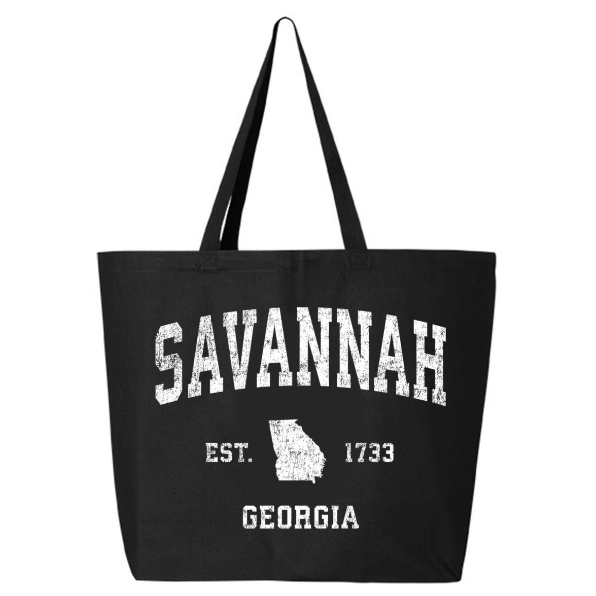 Savannah Georgia Ga Vintage Sports 25L Jumbo Tote