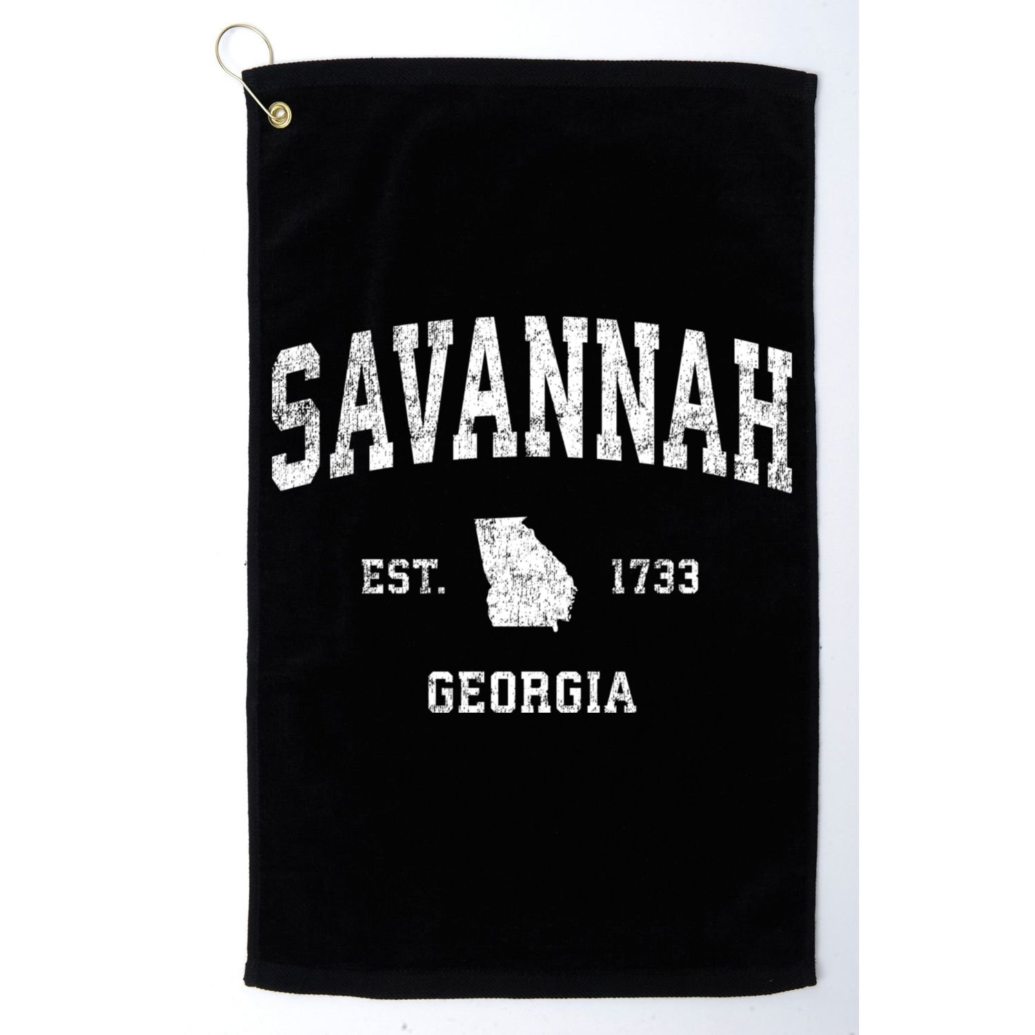Savannah Georgia Ga Vintage Sports Golf Towel