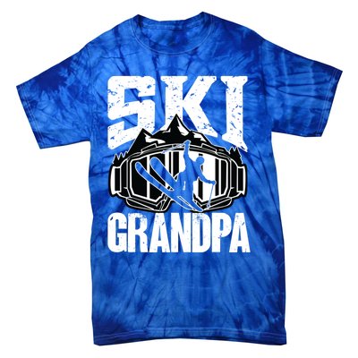 Ski Grandpa Gift Ski Driver Funny Ski Skiing Funny Gift Tie-Dye T-Shirt