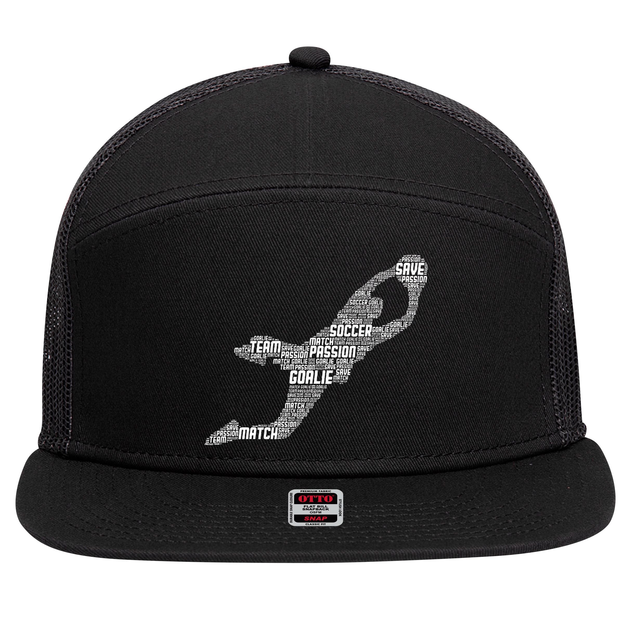 Soccer Goalie Goalkeeper 7 Panel Mesh Trucker Snapback Hat