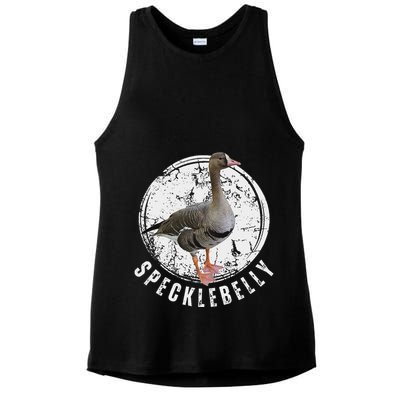 Specklebelly Goose Goose Hunting Speck White Front Ladies PosiCharge Tri-Blend Wicking Tank
