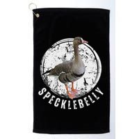 Specklebelly Goose Goose Hunting Speck White Front Golf Towel
