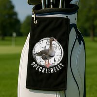Specklebelly Goose Goose Hunting Speck White Front Golf Towel
