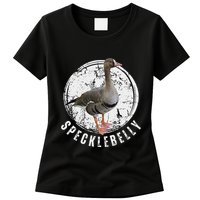 Specklebelly Goose Goose Hunting Speck White Front Womens T-Shirt