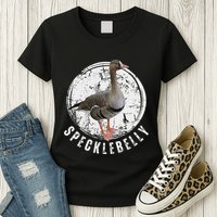 Specklebelly Goose Goose Hunting Speck White Front Womens T-Shirt