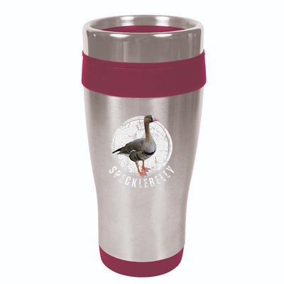 Specklebelly Goose Goose Hunting Speck White Front 16oz Travel Tumbler