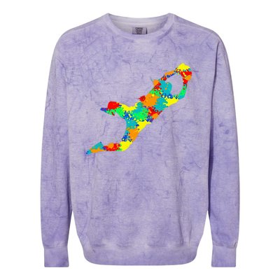 Soccer Goalie Goalkeeper Colorblast Crewneck Sweatshirt