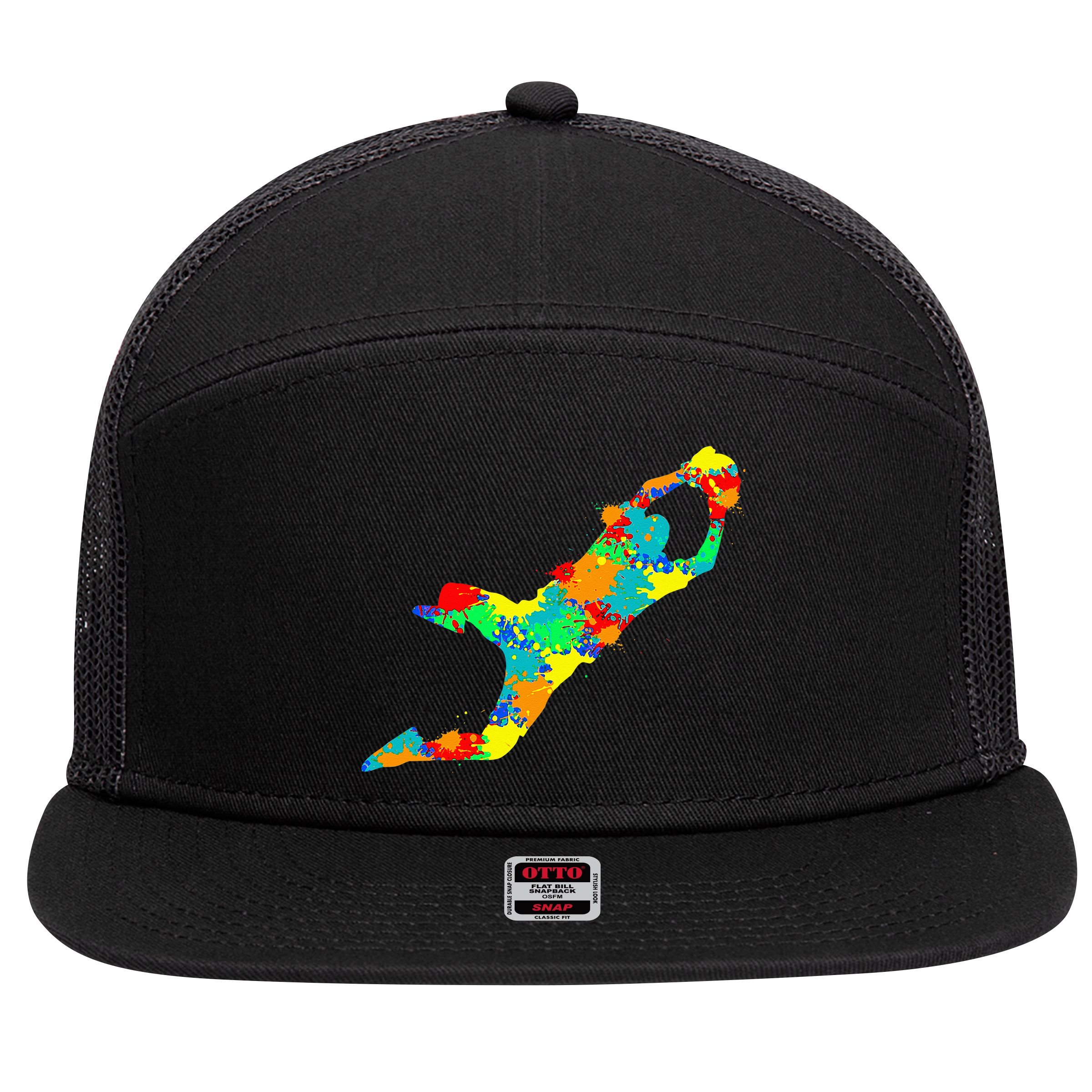 Soccer Goalie Goalkeeper 7 Panel Mesh Trucker Snapback Hat