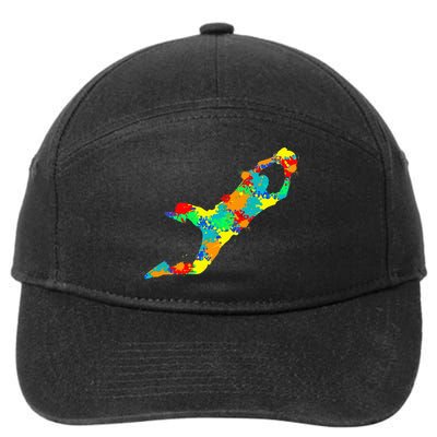 Soccer Goalie Goalkeeper 7-Panel Snapback Hat