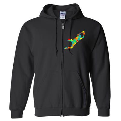 Soccer Goalie Goalkeeper Full Zip Hoodie