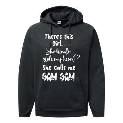 Special Grandma Grandmother This Girl Calls Me Gam Gam Performance Fleece Hoodie