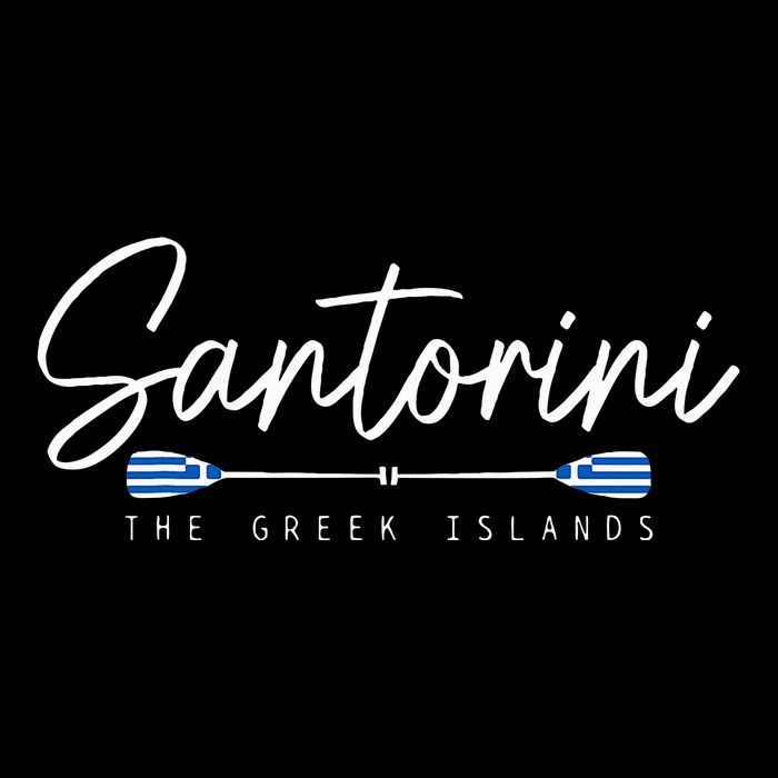Santorini Greece Greek Flag Holiday Souvenir Cooling Performance Crew T-Shirt
