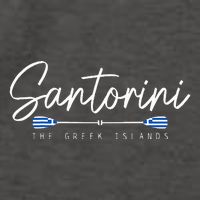 Santorini Greece Greek Flag Holiday Souvenir Vector Backpack