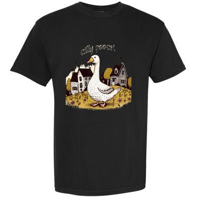 Silly Goose Gift For Her Funny Goose Trendy Clothing Garment-Dyed Heavyweight T-Shirt